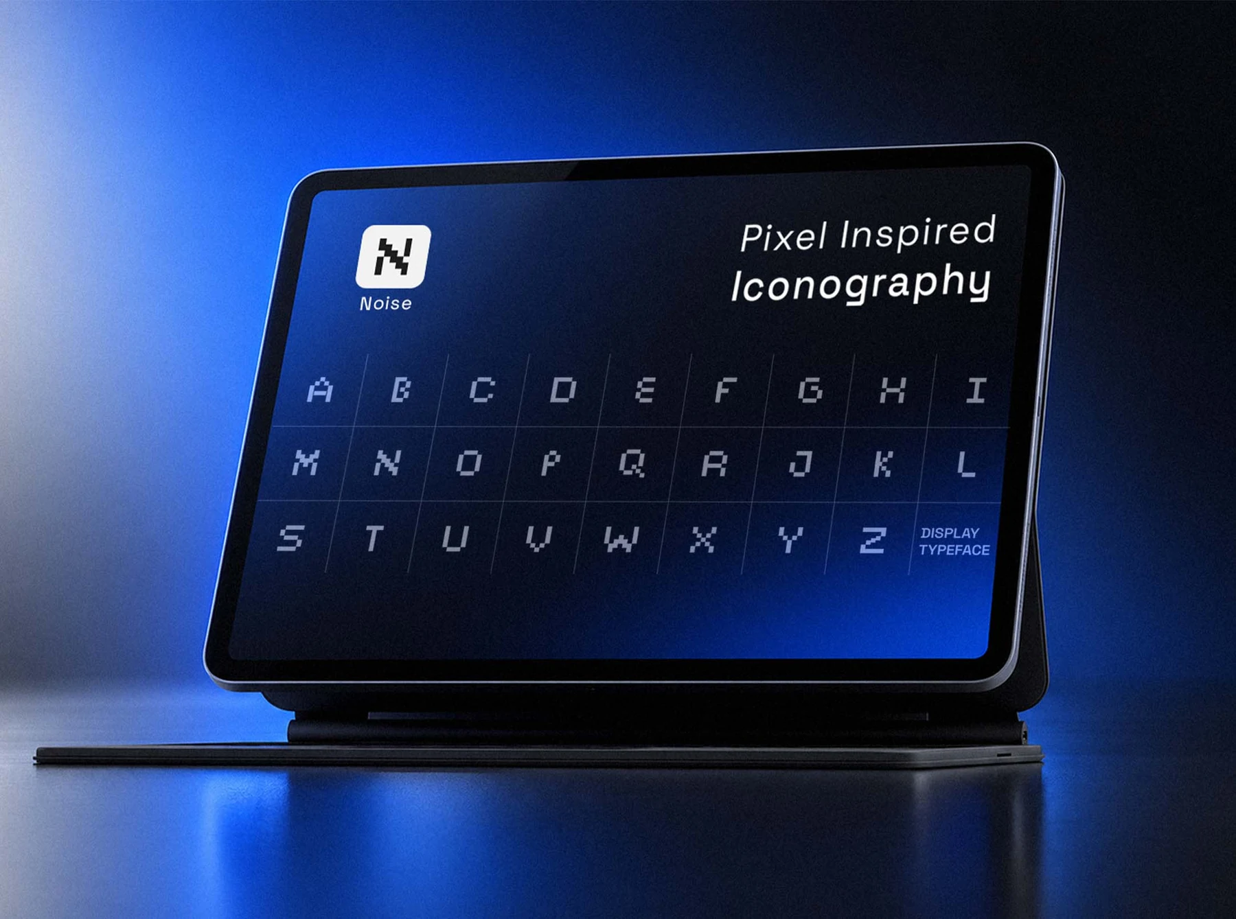NOISE pixel-inspired graphic system and digital iconography presentation